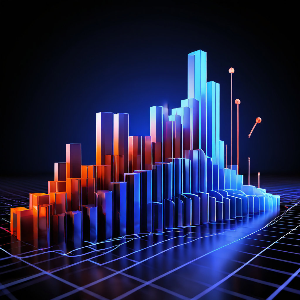 이론적 홀드율과 실제 홀드율의 차이를 통계적 편차 화살표와 분석적 기어 배경을 통해 시각화한 3차원 그래프 데이터 분석 결과 이미지입니다.
