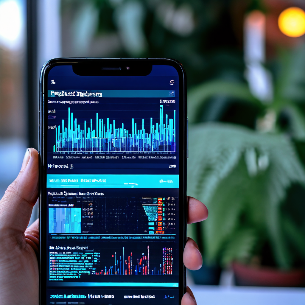 화면이 깨지고 글자가 어긋난 데이터 테이블이 표시된 휴대폰 웹사이트 모습이다.