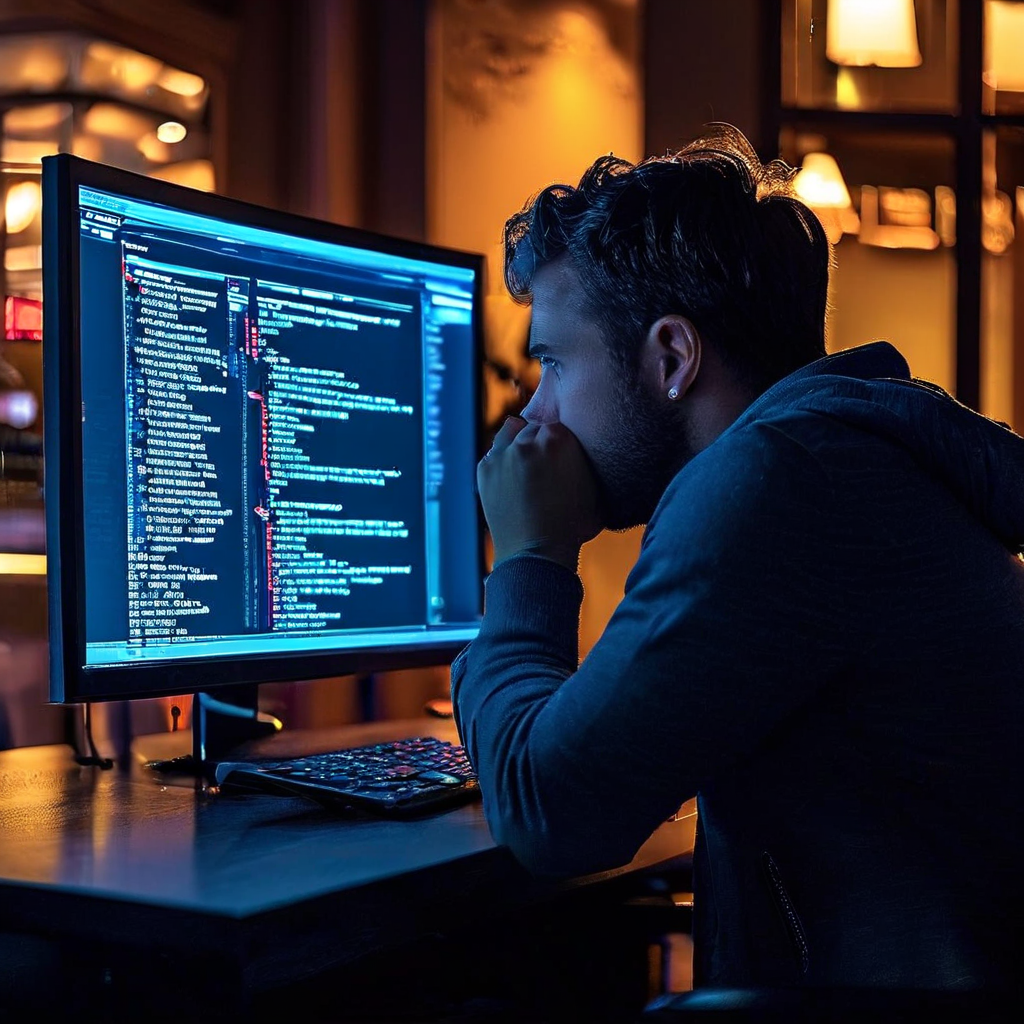 1번째 이미지는 배팅 웹사이트 화면에 '정산 보류' 또는 '규정 분쟁' 오류 메시지가 표시된 것을 바라보며 우려에 찬 표정을 짓고 있는 사람의 모습을 담고 있습니다.