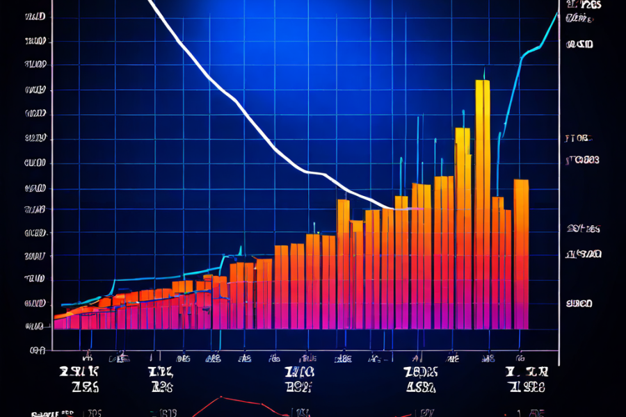 플로어볼 경기에서 패널티 횟수가 증가할수록 '다음 골' 배당률이 상승하는 직접적인 상관관계를 데이터 분석 그래프를 통해 디지털 스크린에 나타낸 이미지입니다.