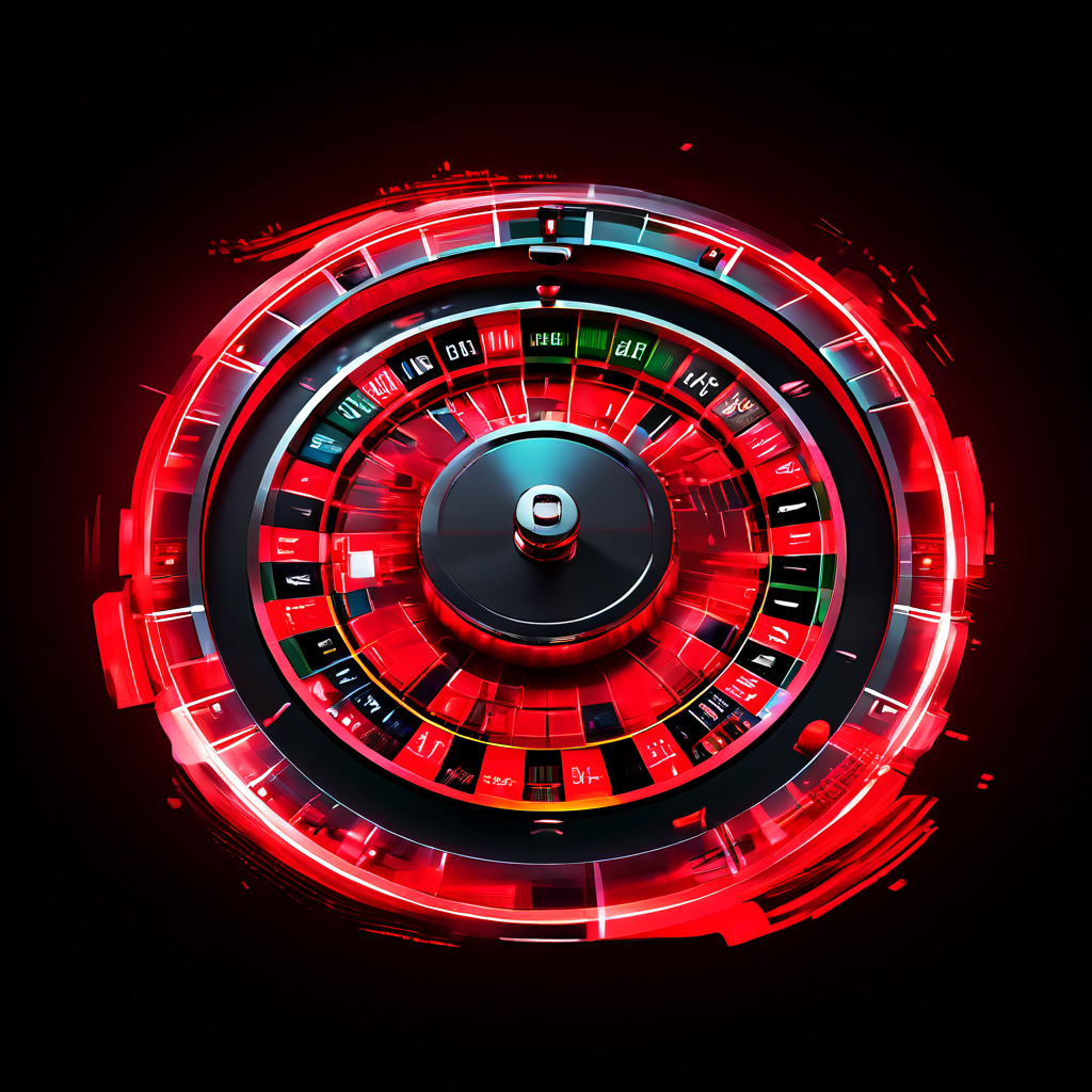 데이터 스트림이 향하는 디지털 룰렛 휠의 테두리에 픽셀화된 모호한 영역이 있고, 그 위에 큰 빨간색 'INVALID' 도장이 찍혀 있어 데이터 무결성 문제나 오류 상태를 시각적으로 표현하고 있습니다.