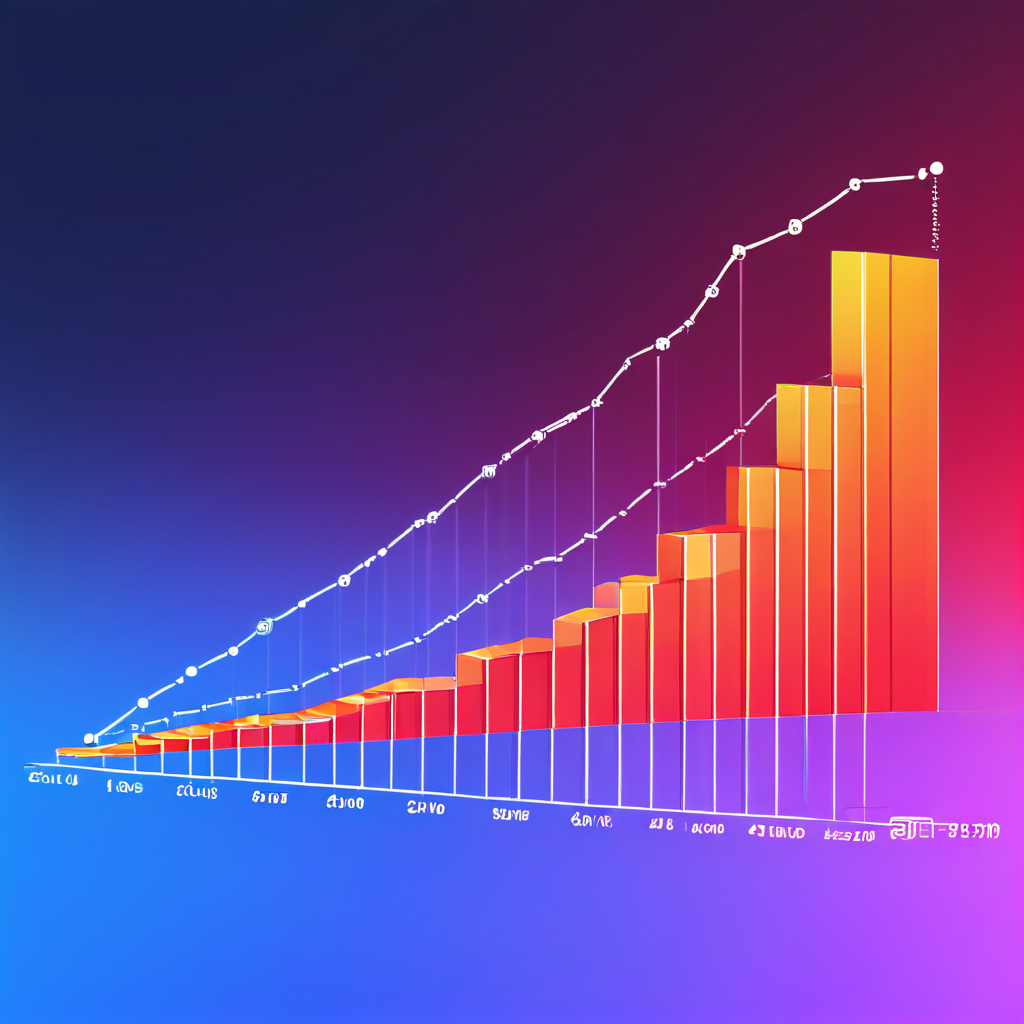 사용자 유지율이 감소하는 곡선과 서버 응답 시간이 증가하는 곡선이 하나의 타임라인에서 정반대로 움직이는 관계를 시각화한 데이터 그래프입니다.